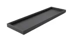 image of Select Concept BQ704B Cutlery Bin, 6.39"W x 20.86"D x 1.22"H Wood Utensil Holder, Black/Cherry Finish, Stackable GN 2/4 Capacity