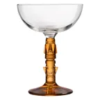image of ONIS O-1003285 Tiki Coupe Cocktail Glass, 8.5 oz, Stem Base, Glass, 4.25" Dia x 5.73" H