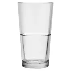 image of ONIS O-1006186 Up-On Cooler Glass, 15.2 oz Capacity, 3.33" Dia x 5.94" H, Clear Glass