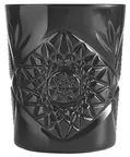 image of ONIS O-1006245 Old Fashioned Rocks Glass, 3.5" 12oz Icon Black Soda Lime Glass