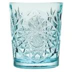 image of ONIS O-1006375 Icon Double Old Fashion Cocktail Glass, 12 oz, 3.5" Dia x 4.17" H, Sky Blue Glass
