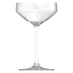 image of Royal Leerdam RL-1001555 Carre Coupe Cocktail Glass, 9 oz Stem Base, Glass, 4.09" Dia x 6.79" H