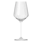 image of Royal Leerdam RL-1005807 Carre Optics Wine Glass, 13‑15 oz, 3.24" x 8.54" Clear Glass