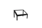 image of Select Concept SEL014 Display Stand, 9.170"W x 11.290"D x 7.320"H Black Steel Riser Wood Base