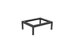 image of Select Concept SEL018 Low Riser Display Stand, 9.170"W x 11.290"D x 4.090"H, Black Steel Base with Wood Support, Holds GN 1/2