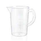 image of Carlisle 02365 Araven Measuring Cup, 2.1 qt., Handle, Scale, Clear, BPA Free, Polypropylene