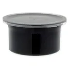image of Carlisle 030003 Classic Crock, 0.6 Qt, Black, SAN, High-Gloss Finish, Dishwasher Safe