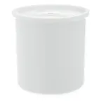 image of Carlisle 030202 Classic Crock, 2.7 qt., White, SAN, Snap-on Lid, Dishwasher Safe