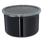 image of Carlisle 031603 Classic Crock, 1.5 qt., Black, SAN, High-Gloss Finish, Dishwasher Safe - 1/Each