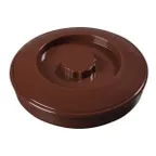 image of Carlisle 047528 Tortilla Server, 7.5" Base & Lid, Stackable, Brown PP, NSF Certified - 1/Each