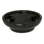 image of Carlisle 087503 - 5 oz Round Salsa Dish, 4" Black Melamine, Dishwasher Safe, Stackable, BPA Free