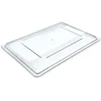 image of Carlisle 1062707 StorPlus Food Storage Lid, 26"L x 18"W, Clear Polycarbonate, Lock‑Tight, Stackable