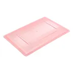 image of Carlisle 10627C05 Storage Lid, 26"L x 18"W, Red PC, Lock‑Tight, Stackable, Bun Pan, Dishwasher Safe