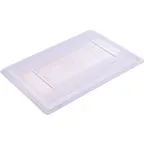 image of Carlisle 10627C14 StorPlus Food Storage Lid, 26"L x 18"W, Blue Polycarbonate, Lock‑Tight, Stackable