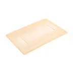 image of Carlisle 10627C22 StorPlus Food Storage Lid, 26"L x 18"W, Yellow Polycarbonate, Lock‑Tight, Stackable