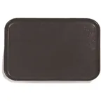 image of Carlisle 1814FG004 Glasteel Cafeteria Tray 18"L x 14"W Rectangular Fiberglass Black, Dishwasher Safe