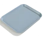 image of Carlisle 1814FG013 Cafeteria Tray, 18"x14", Rectangular, Dishwasher Safe, Fiberglass, Ice Blue