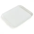 image of Carlisle 2216FGQ001 Cafeteria Tray, 22-1/8"L x 16"W Rectangular, Fiberglass, Bone White