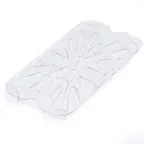image of Carlisle 3069507 StorPlus™ Drain Shelf, 1/4-Size, Clear Polycarbonate, Dishwasher Safe, Made in USA
