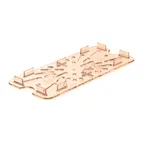 image of Carlisle 3087013 StorPlus™ Drain Grate, 1/3 Size Pan, Dishwasher Safe, Polycarbonate, Amber