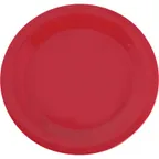 image of Carlisle 3300205 Sierrus™ Dinner Plate, 10.5" Narrow Rim, Red Melamine, BPA‑Free, NSF Certified