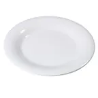 image of Carlisle 3301002 Sierrus™ Dinner Plate, 10.5" Wide Rim, White Melamine, BPA‑Free, NSF Certified