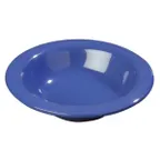image of Carlisle 3304014 - Sierrus™ Rimmed Bowl, 6" Ocean Blue Melamine, Dishwasher Safe, BPA‑Free, NSF Certified