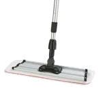 image of Carlisle 363351900 Flat Mop Head Frame, 18" Aluminum, Frame Only for Commercial Dust Mops