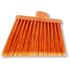 image of Carlisle 36867EC24 Sparta Duo‑Sweep Broom Head, Lobby Use, Flagged Polyester Bristles, Orange Finish