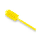 image of Carlisle 40001EC04 Sparta Pint Bottle Brush, 16" Long, 3-1/4" Round Head, Polyester Bristles, Yellow
