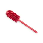 image of Carlisle 40001EC05 Pint Bottle Brush – 16" Red, Soft Polyester Bristles, Polypropylene Handle