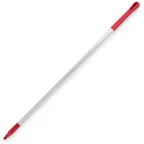 image of Carlisle 40216EC05 Sparta Handle, 48" Aluminum Mop/Broom, 1" Dia, 3/4" Threaded, Red Tip & Cap