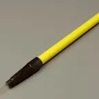 image of Carlisle 4022004 Sparta Spectrum Handle, 60" x 1" Fiberglass Yellow Threaded Mop Broom Squeegee