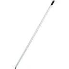 image of Carlisle 4022400 60" x1" Aluminum Mop, Broom & Squeegee Handle - 3-Piece Y-Connectors, Hanging Hole
