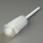 image of Carlisle 4046702 Sparta Quart Bottle Brush, 16" Long, White, Plastic Handle, Polyester Bristles