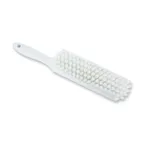 image of Carlisle 40480EC02 Counter Bench Brush, 13" Length, White Polyester Bristles, Plastic Handle