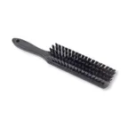 image of Carlisle 40480EC03 Counter Bench Brush, 13" Long, Black Polyester Bristles, 5" Plastic Handle