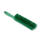 image of Carlisle 40480EC09 Counter Bench Brush, 13" Green, 8" x 1 3/4" Bristles, 5" Plastic Handle