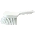 image of Carlisle 40541EC26 - Scrub Brush, 8" Length, Pink Plastic Handle, Polyester Bristles, Oil‑Resistant