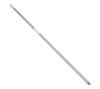 image of Carlisle 4119900 Sparta® Handle, 60" Threaded Stainless Steel Mop, Broom & Squeegee Handle, 1" Diameter
