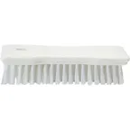 image of Carlisle 42024EC26 Sparta Comfort Grip Hand Scrub Brush, 8" Plastic Handle, Pink Polyester Bristles