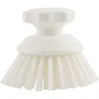 image of Carlisle 42395EC23 Sparta Scrub Brush - 2-3/4" Dia, 2" Length, Gray Polyester Bristles, Grip Handle