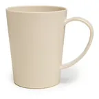 image of Carlisle 4306842 - 12 oz Mug, Beige/Tan Tritan, Grip Handle, Safe to 190°F, BPA‑Free, NSF Certified