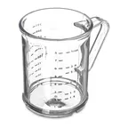 image of Carlisle 431507 Measuring Cup, 8 oz (1 cup) Capacity, Polycarbonate, Clear, Stain & Break Resistant