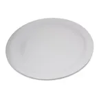 image of Carlisle 4350002 - Plastic Dinner Plate, 10.2" White Melamine, Dishwasher Safe, BPA‑Free - 1/Case