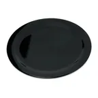 image of Carlisle 4350003 Dallas Ware® Dinner Plate, 10.2" Diameter, Black Melamine, BPA‑Free, Safe - 1/Each