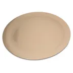 image of Carlisle 4350025 Dallas Ware® Dinner Plate, 10.2" Round Melamine, Tan, Rim, BPA‑Free, NSF Certified