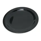 image of Carlisle 4350303 - Dallas Ware Salad Plate, 7-1/5" Diameter, Black Melamine, Rim, Dishwasher Safe
