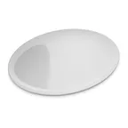 image of Carlisle 4380002 Buffet Plate, 12" Round Coupe, White Melamine, Rim, BPA‑Free, NSF Certified