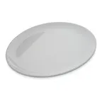image of Carlisle 4380102 - Epicure® 10" Round Coupe Plate, White Melamine, Dishwasher Safe, BPA‑Free